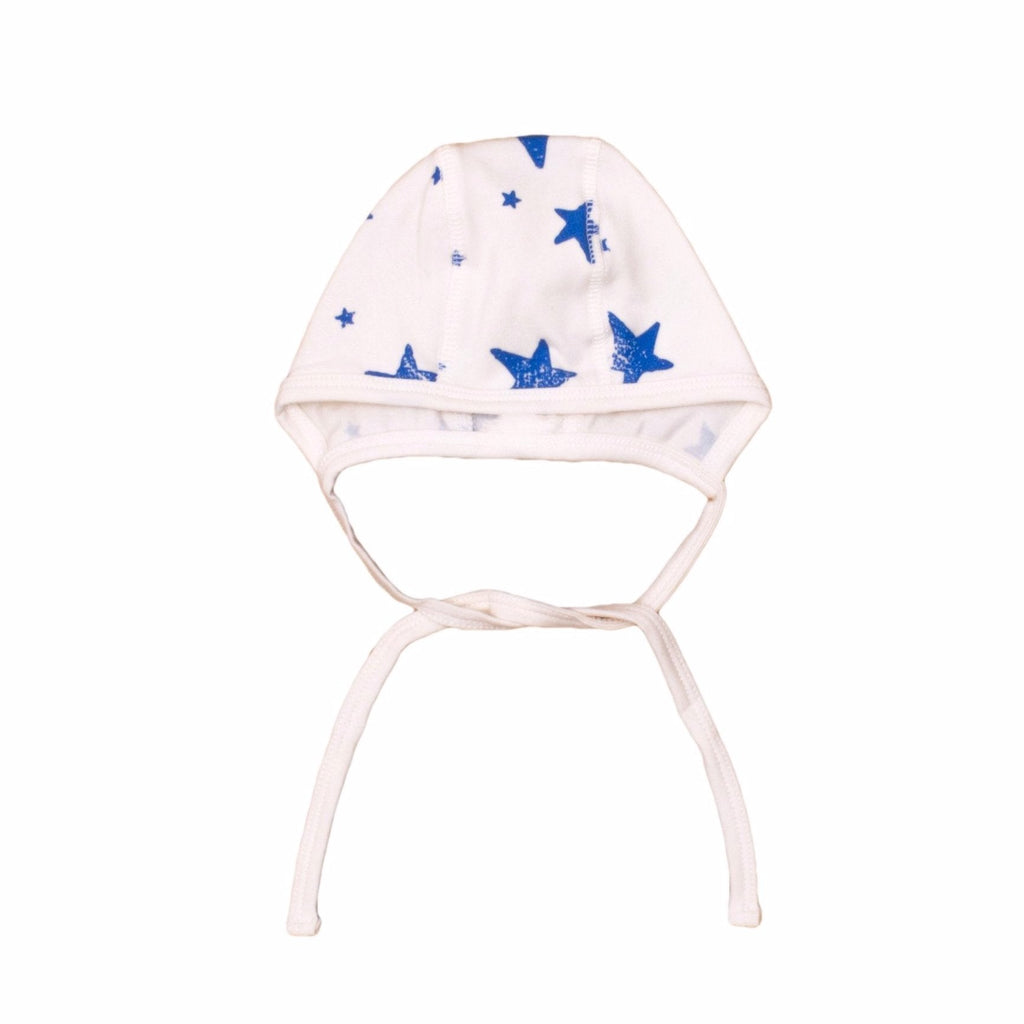 Newborn Hat // blue stars