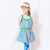 Cheerleader Skirt // blue stripes // 2yrs // LAST ONE