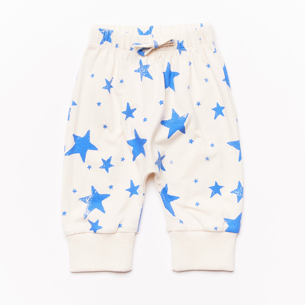 Baby Star Pants // blue stars