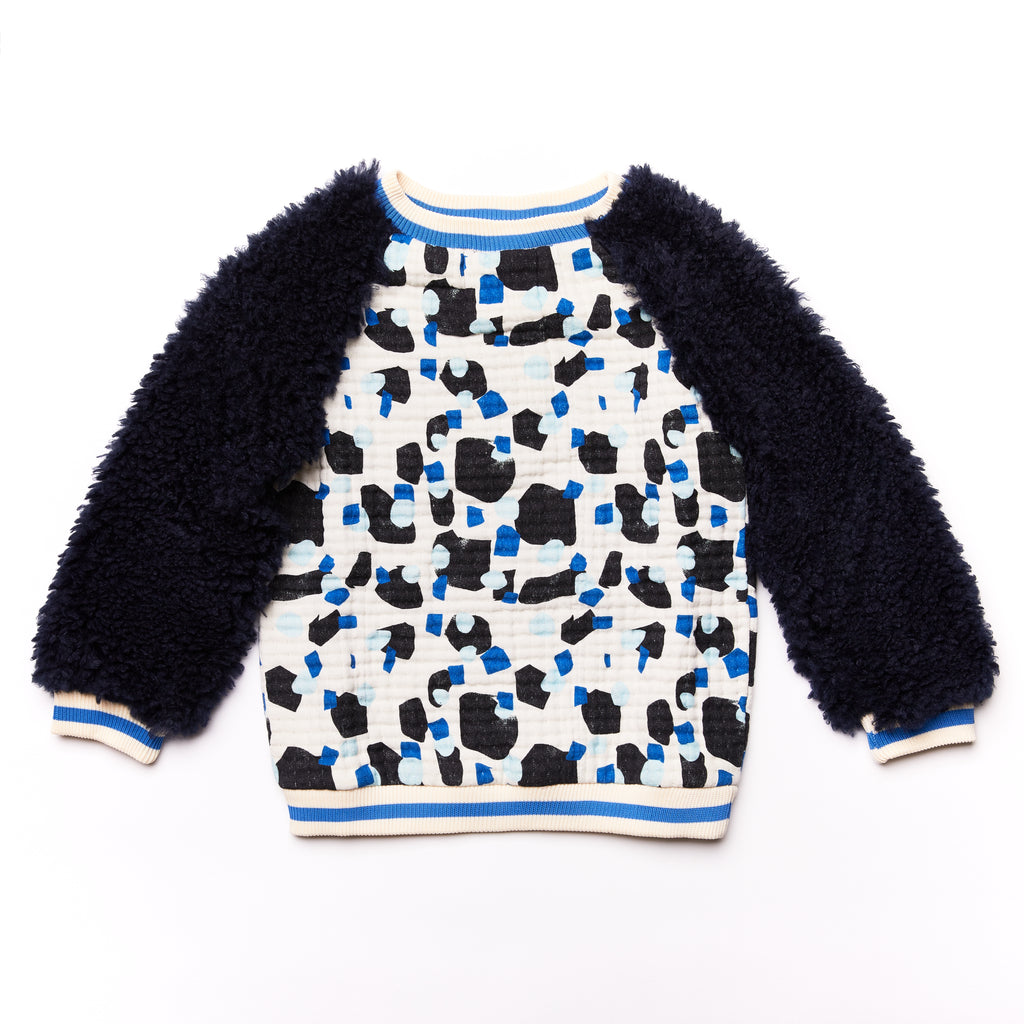 Padded Sweater // blue // 2yrs // SAMPLE