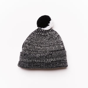 Baby Beanie // black & white // 9-18m // SAMPLE