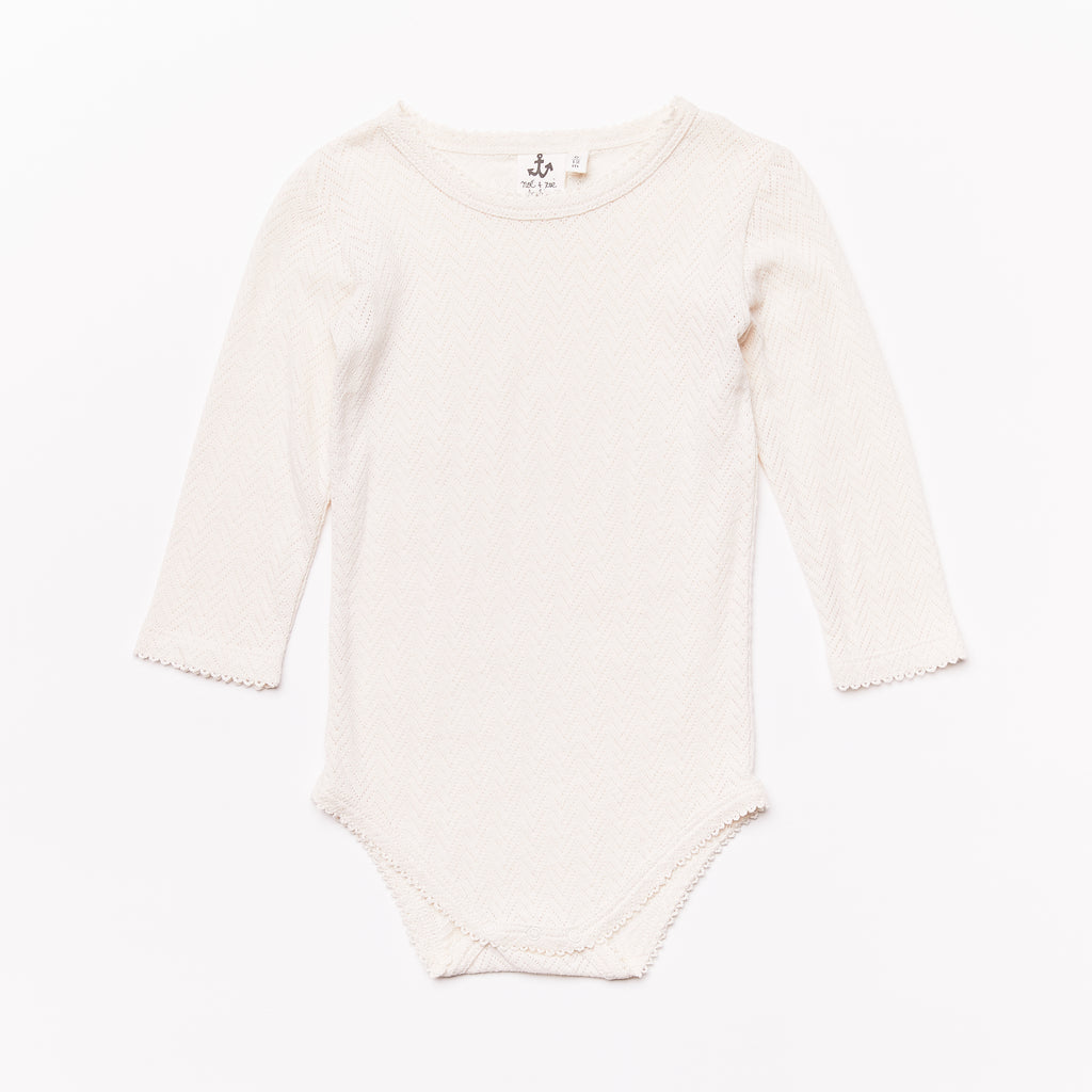 Baby Longsleeve Body // ecru // 6-12m // SAMPLE