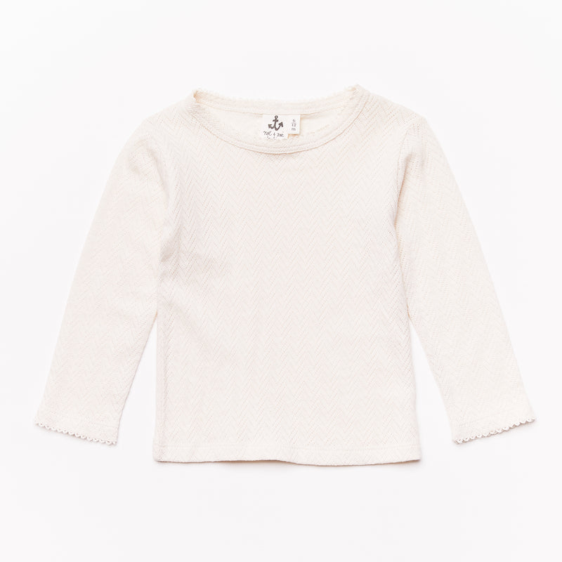 Baby Longsleeve // ecru // 0-3m // SAMPLE