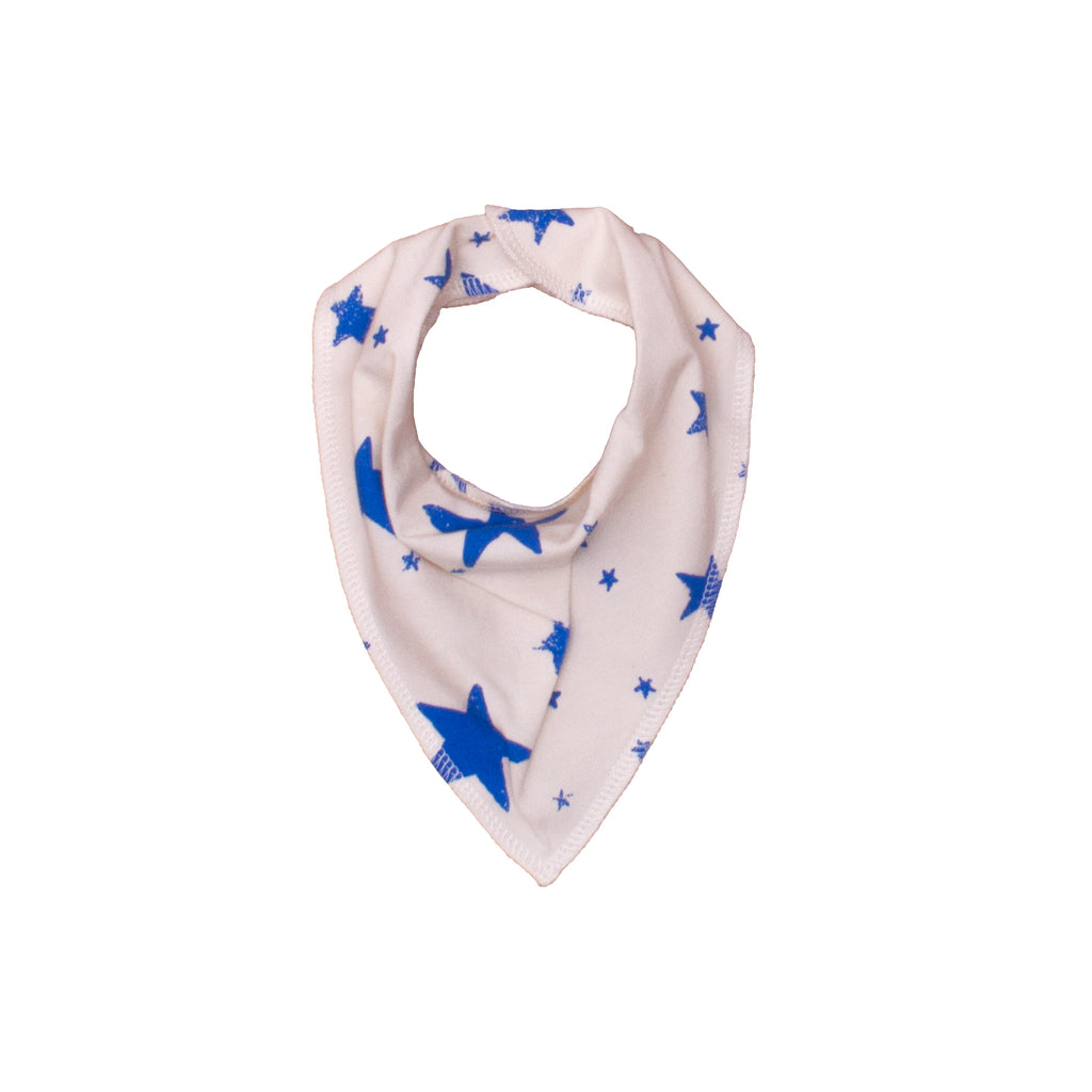 Drooling Scarf // blue stars