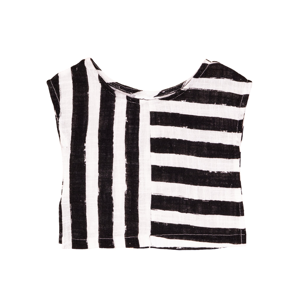 Square Top // black stripes // 0-3m // SAMPLE