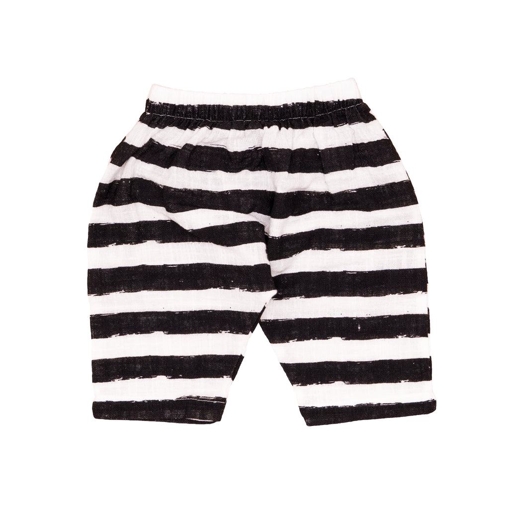 Harem Pants // black stripes // 0-3m // SAMPLE