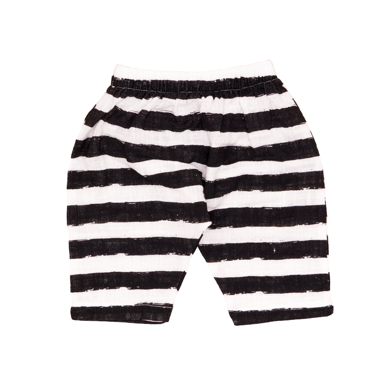 Harem Pants // black stripes // 0-3m // SAMPLE