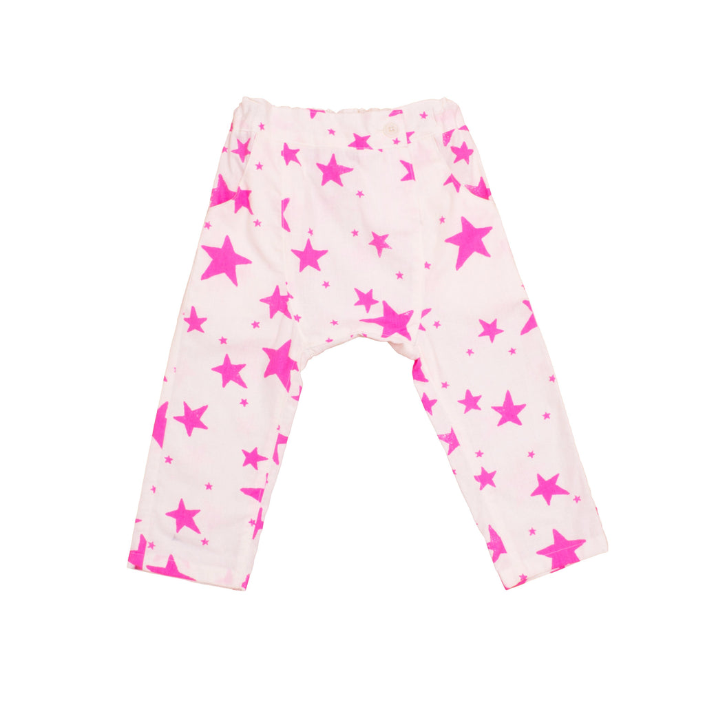 Baby Sarouel Pants // pink stars // 18-24m // LAST ONE