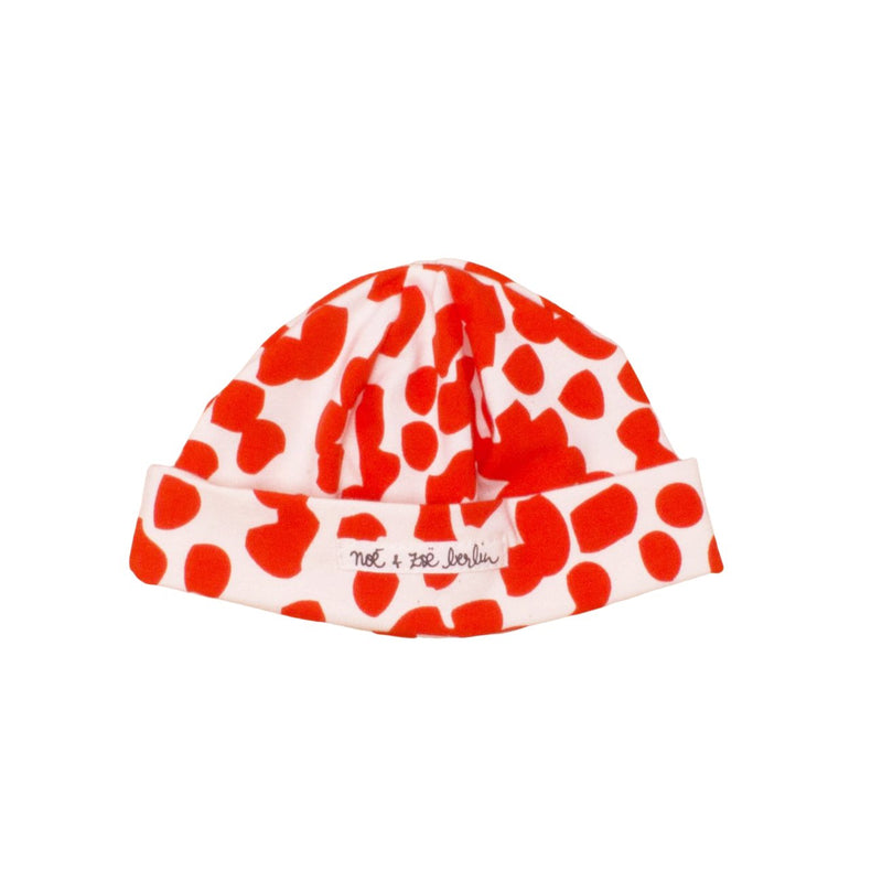 Baby Beanie // coral stains // 0-3m // LAST ONE