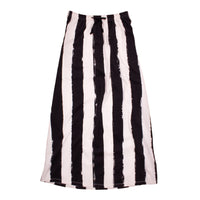 Long Skirt // black stripes XL