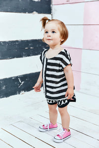 Square Top // black stripes // 0-3m // SAMPLE